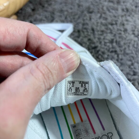 Vans x Flour Shop Pride Skate Shoe Womens Size 8.5 Sneaker Old Skool Rainbow - Picture 7 of 8